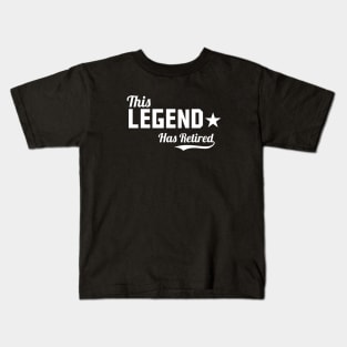 This Legend Has Retired Kids T-Shirt